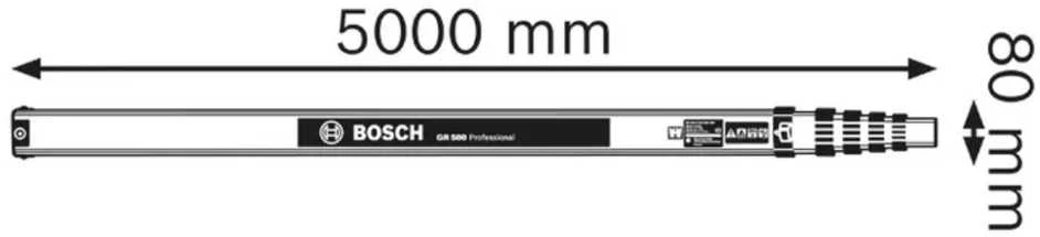 Lazerinio nivelyro liniuotė Bosch GR 500