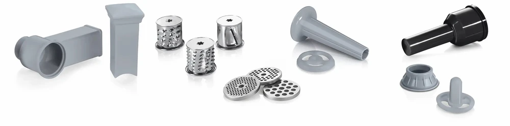 Bosch MFW68640 Mėsmalė, ProPower, 2200 W, Juoda, chromas