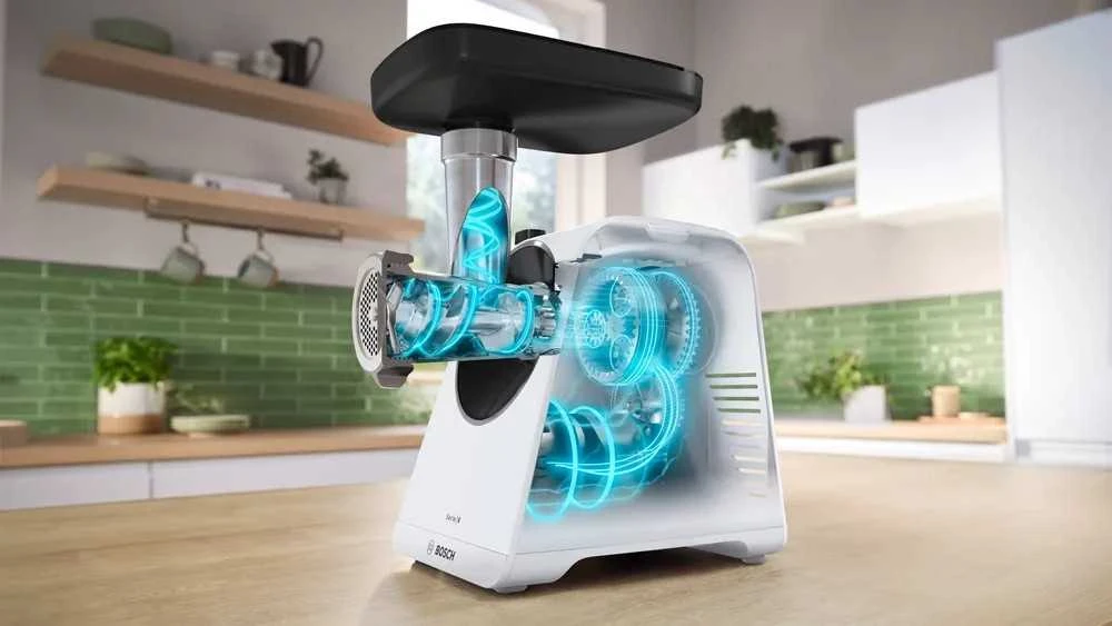 Bosch MFWS607W Serija 6, Mėsmalė, MultiPower, 2100 W, Baltas, Baltas