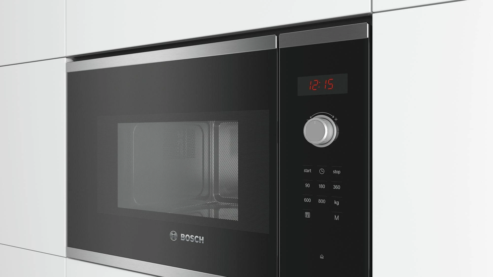 Bosch BFL523MS0 Serija 4, Įmontuojamoji mikrobangų krosnelė, Nerūdijančio plieno