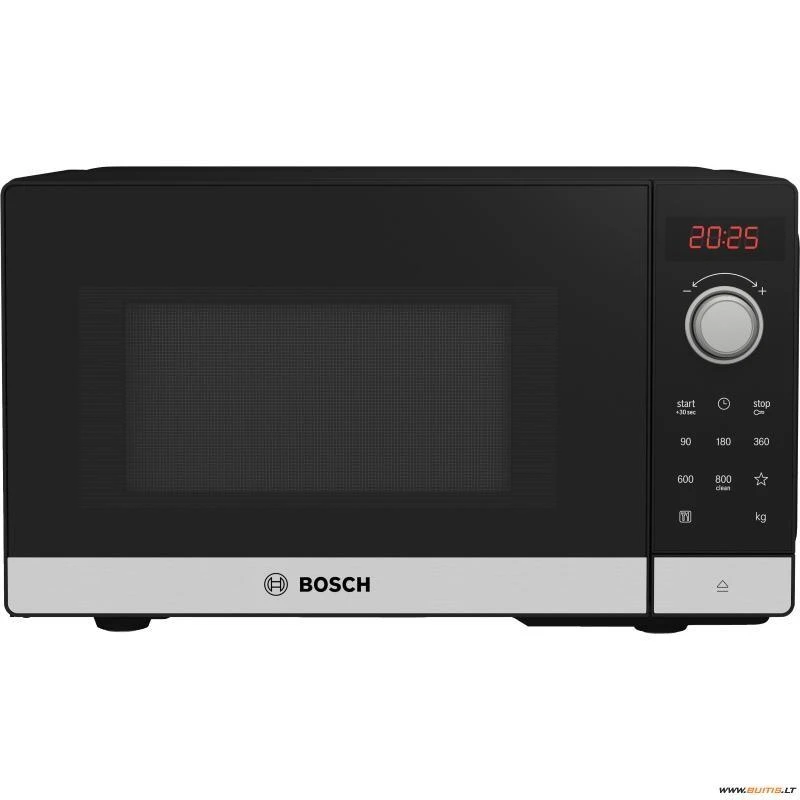 Bosch FFL023MS2 Serija 2, Laisvai statoma mikrobangų krosnelė, 44 x 26 cm, Nerūdijančio plieno