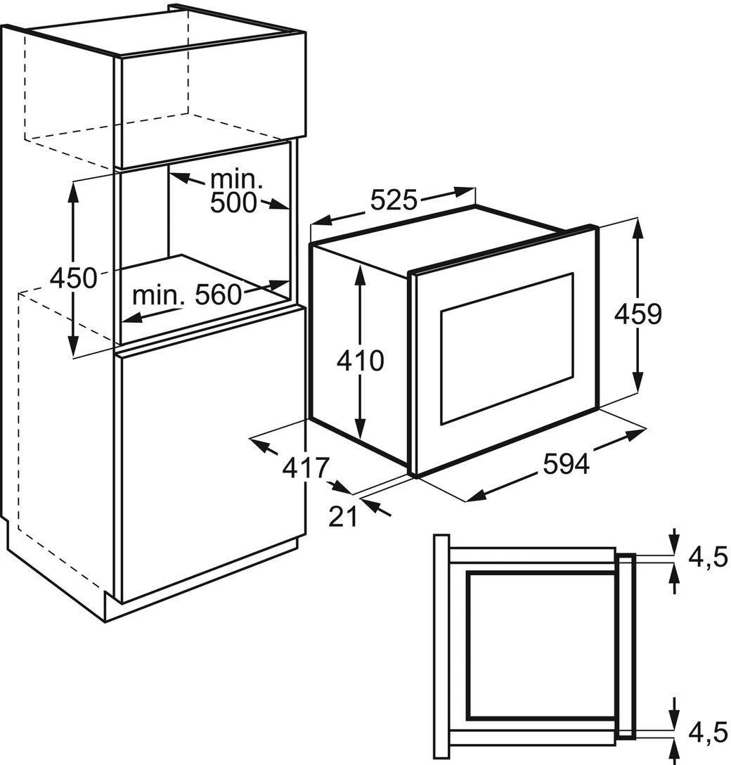 Mikrobangų krosnelė Electrolux KMFE264TEX