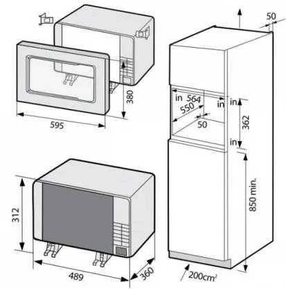 Mikrobangų krosnelė Samsung MS23A7318AK