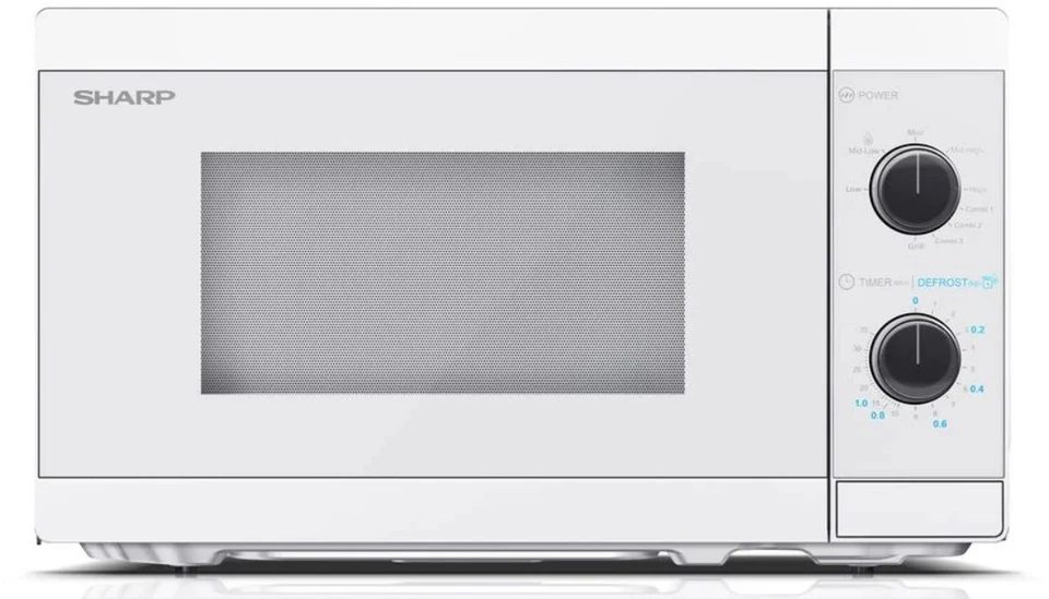 Sharp Aštrus | Mikrobangų krosnelė su grotelėmis | YC-MG01E-C | Laisvai stovintis | 800 W | Grilis | Baltas