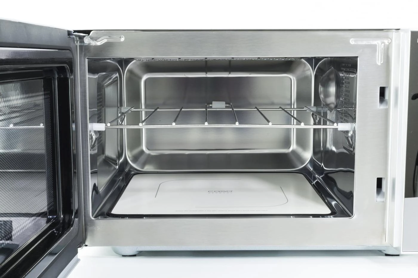Mikrobangų krosnelė Caso | Microwave orkaitė with Grilis | MG 25 | Free standing | 900 W | Grilis | Sidabrinis/Juodas