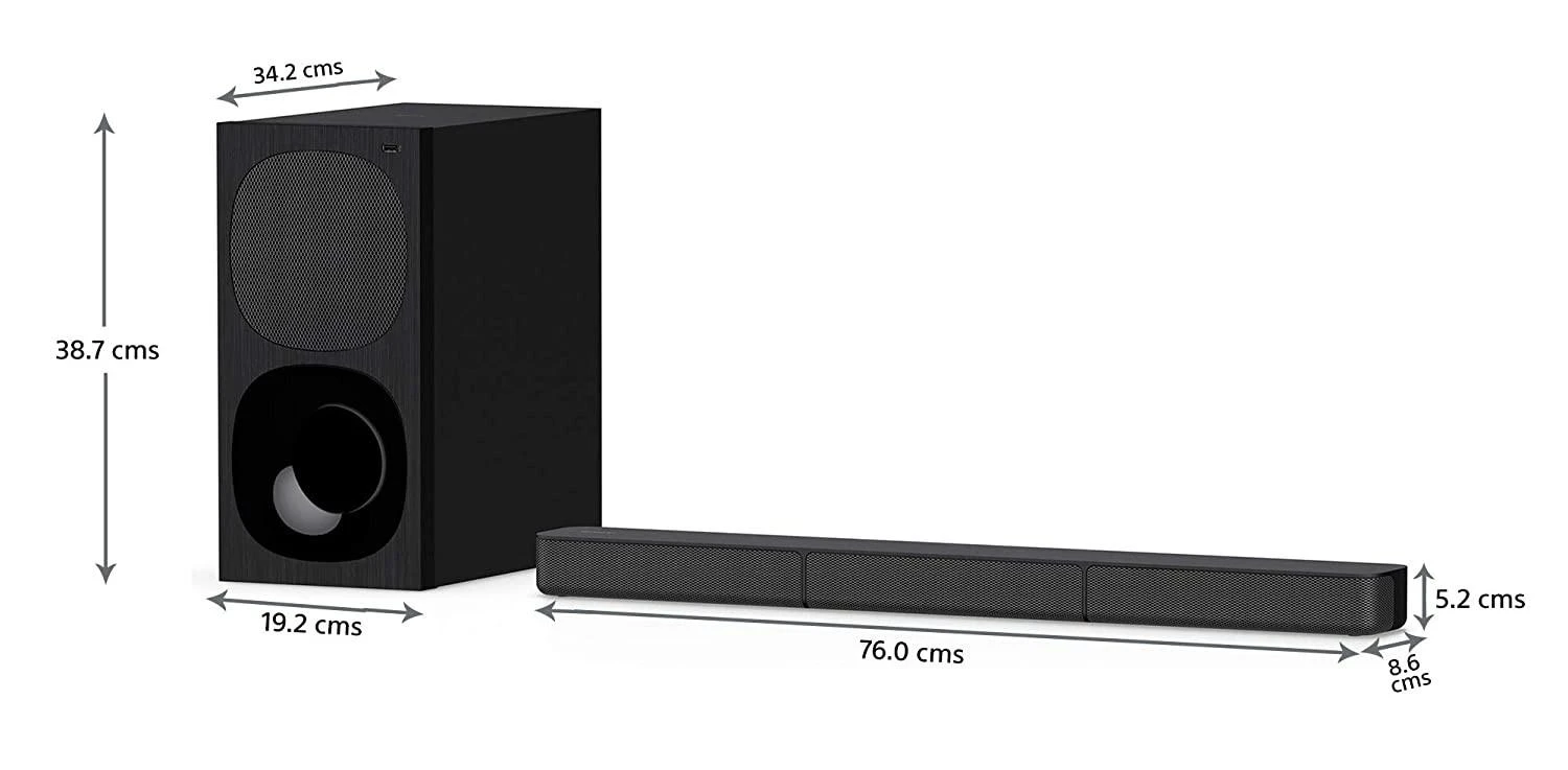 Namų kino sistema SONY HT-S20R Garso sistema
