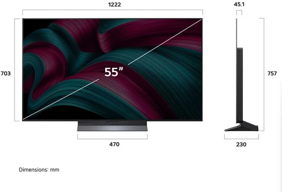55 colių LG OLED55C51LA 4K išmanusis Televizorius 2025