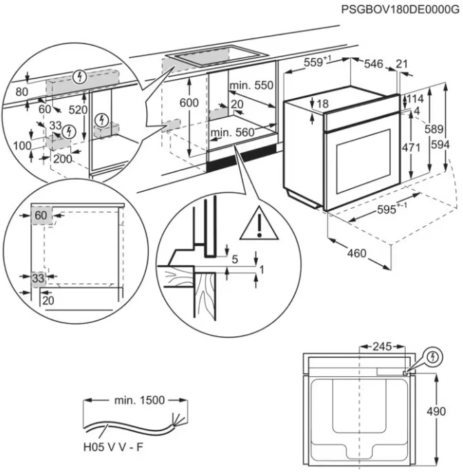 Orkaitė AEG NBE7P731AT