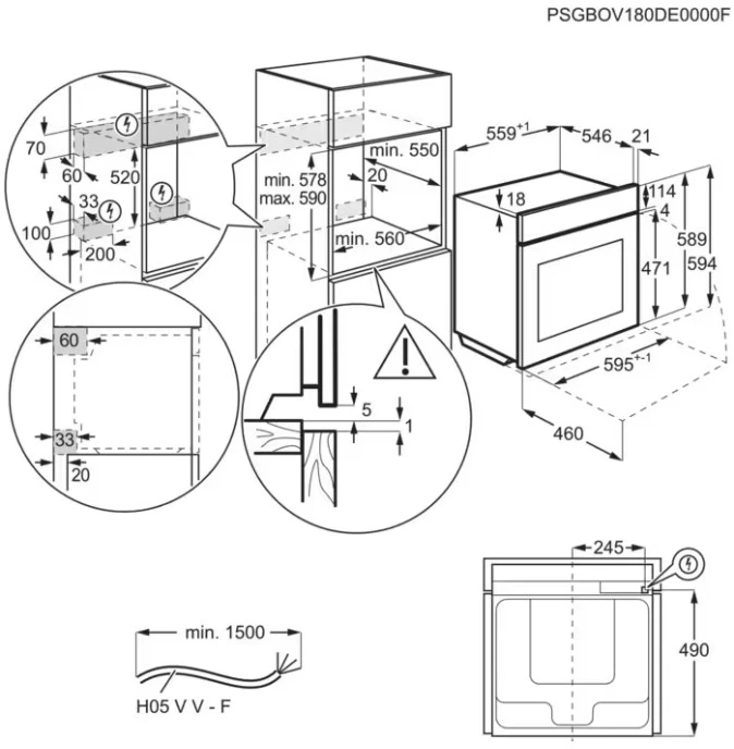 Orkaitė AEG NBE7P731AT