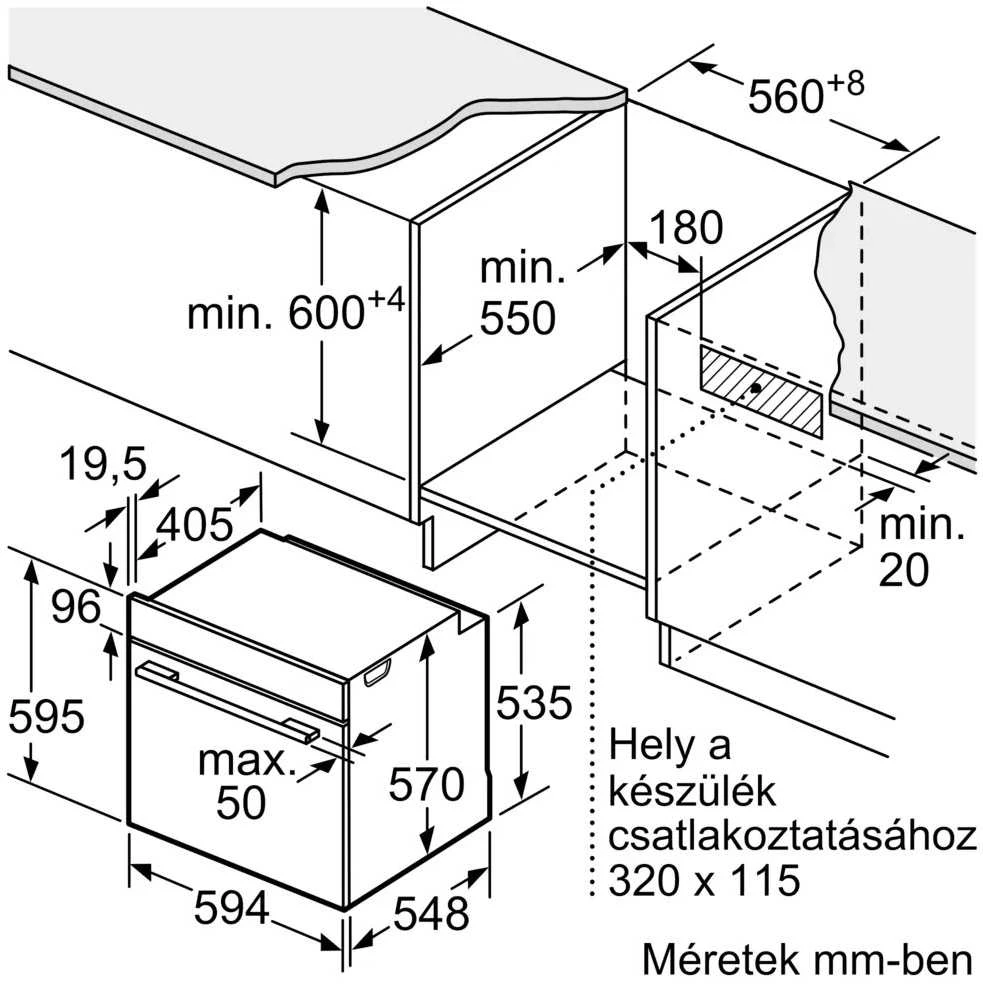 Orkaitė Bosch HBA534EB3