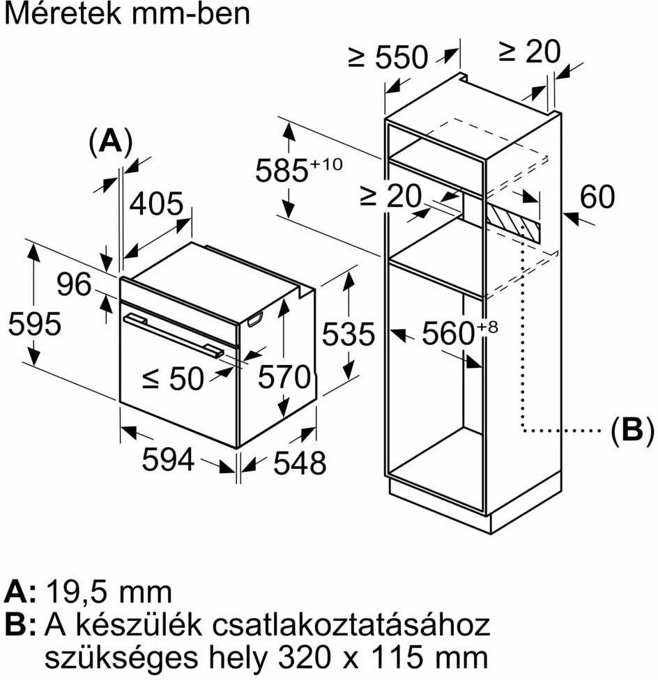 Orkaitė Bosch HBA534EB3