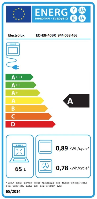 Orkaitė Electrolux EOH3H40BX