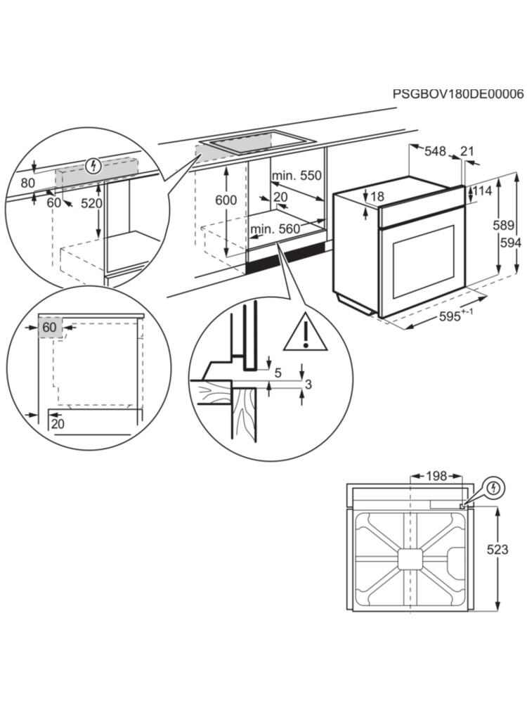 Orkaitė Electrolux KOCBP39WX