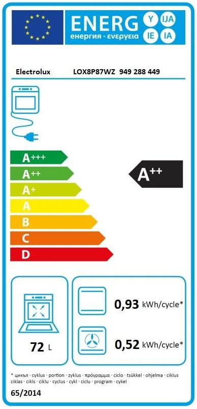 Įmontuojama el.orkaitė su pirolize Electrolux LOX8P87WZ