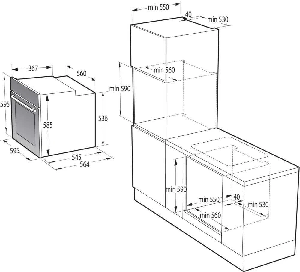 Orkaitė Oven GORENJE BOS67371CLI