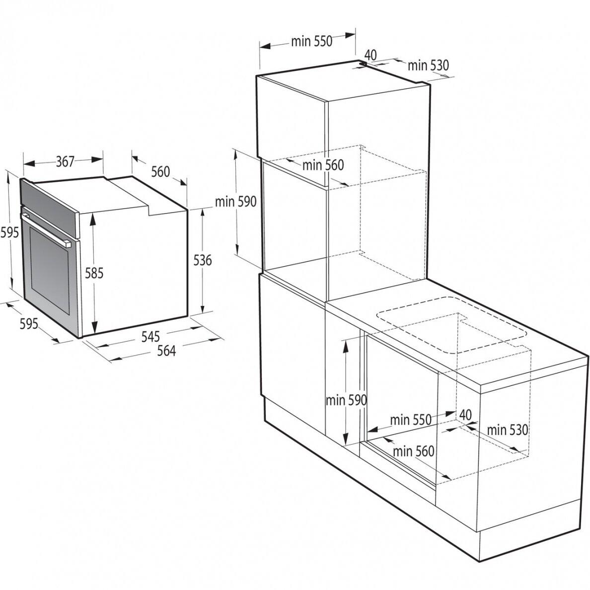Orkaitė Gorenje BOSX6737E09BG