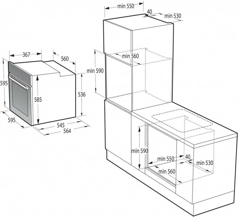 Orkaitė Oven GORENJE BPSA6747DGWI