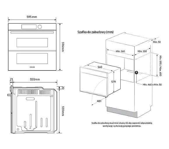 Orkaitė Samsung NV7B4545VAS