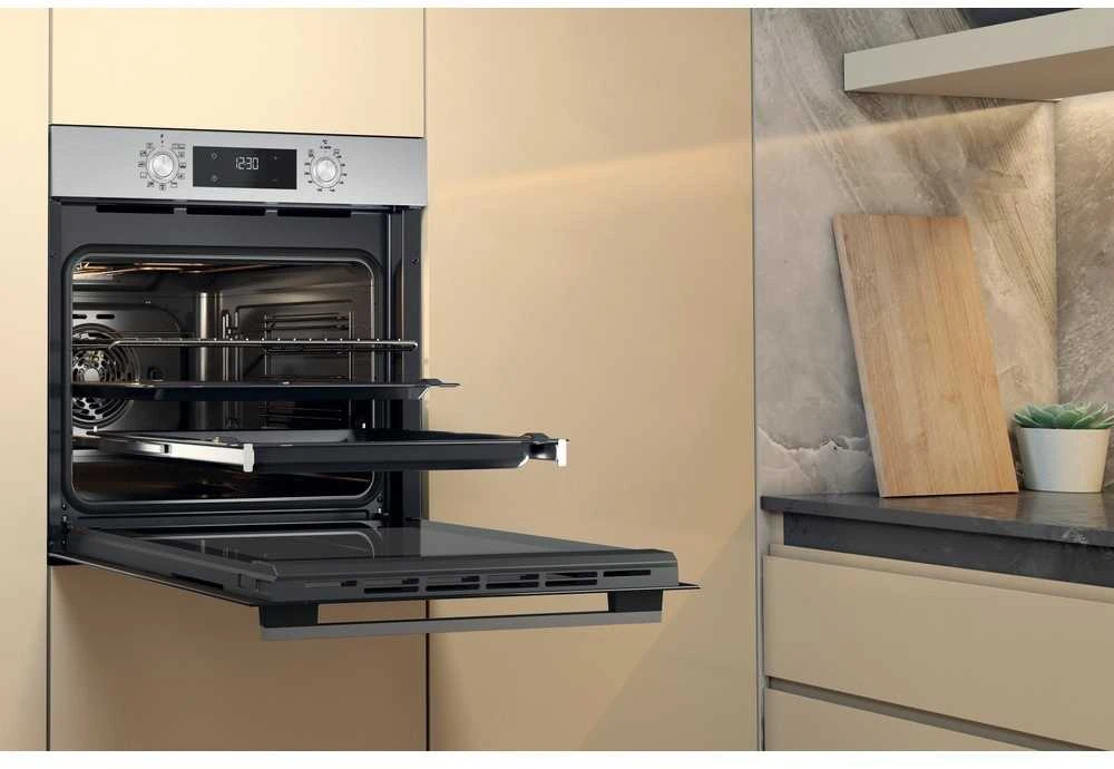 WHIRLPOOL orkaitė OMK58HU1X, plotis 60 cm, energijos klasė A+, nerūdijantis plienas