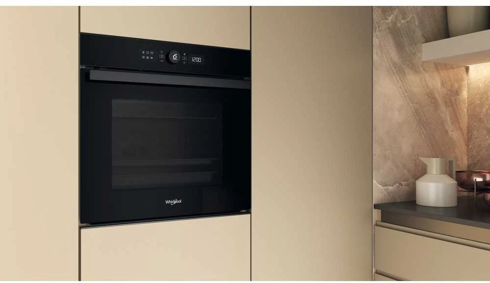 „Whirlpool“ orkaitė | WOI4S8PM0SBA | 73 l | Elektrinė | Pirolizės/Hidrolizacijos | Elektroninė | Garų funkcija | Konvekcija | Aukštis 59,7 cm | Plotis 59,5 cm | Juodas