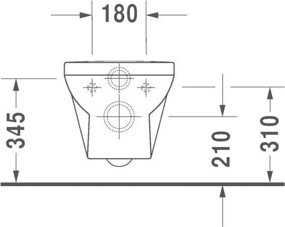Duravit DuraStyle Basic Rimless wc pakabinamas 365x540 mm, su SC dangčiu 002079, baltas