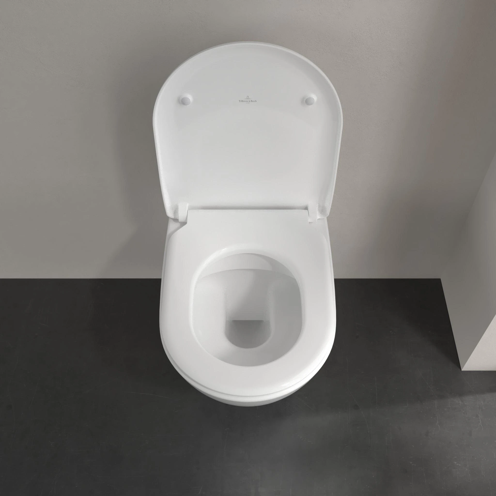 Pakabinamas klozetas Villeroy & Boch Subway 2 Direct Flush su slim Soft Close dangčiu ir CeramicPlus