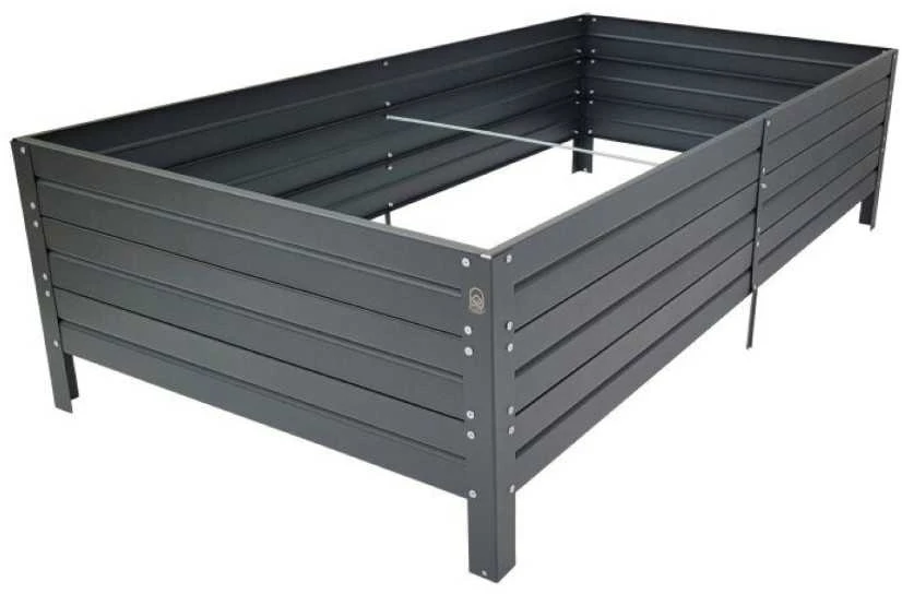 Meistro Kodas Pakelta lysvė KLASIKA GARDEN, RAL7016 (antracito), cinkuotas metalas, 150x75x30 cm