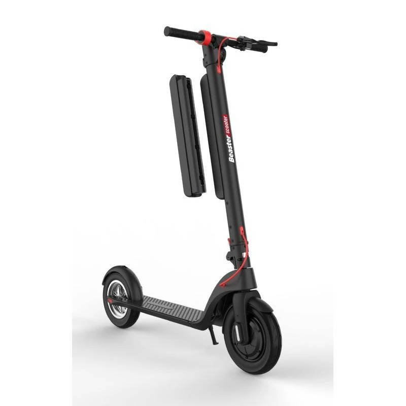 Elektrinis paspirtukas Beaster Scooter BS801B, 700 W, 36 V, 10 Ah, 25,4 cm ratai, juodas