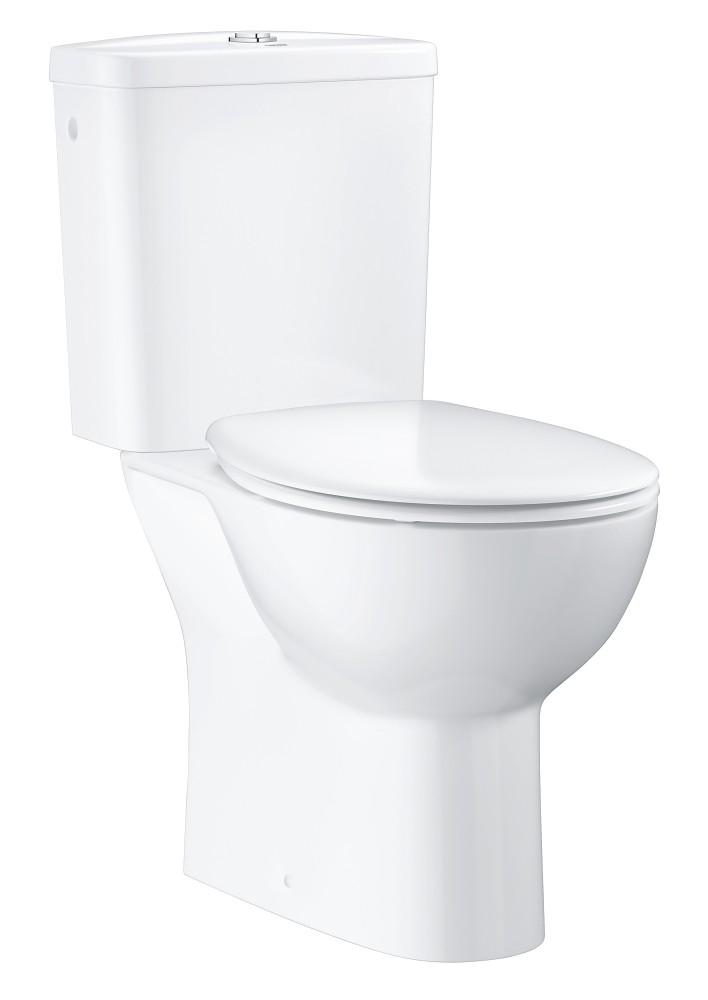 Grohe BauCeramic pastatomas wc su Rimless su QR/SC dangčiu, baltas