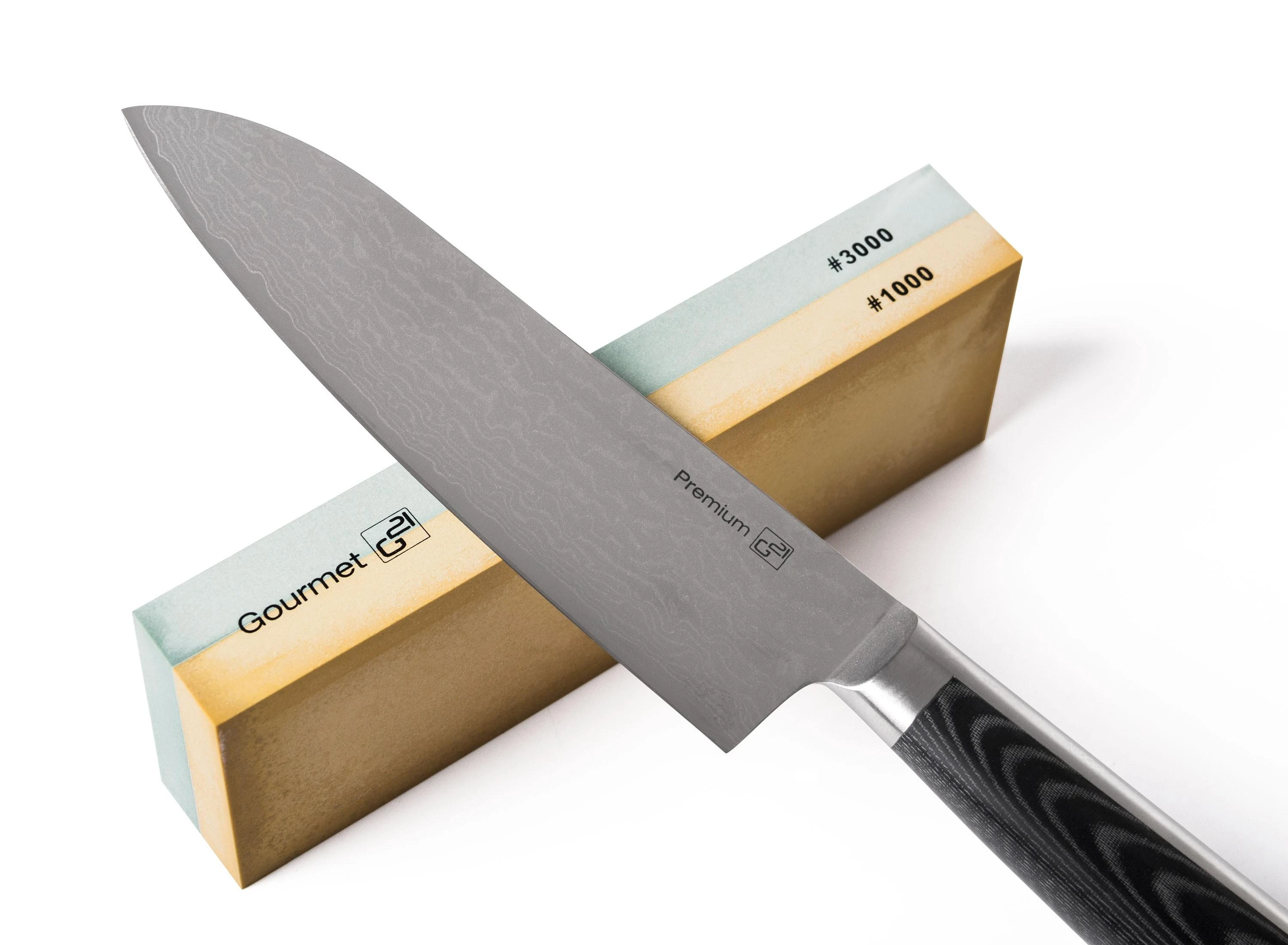 Peilių rinkinys G21 Damascus Premium 6002298 3 vnt. + galąstuvas