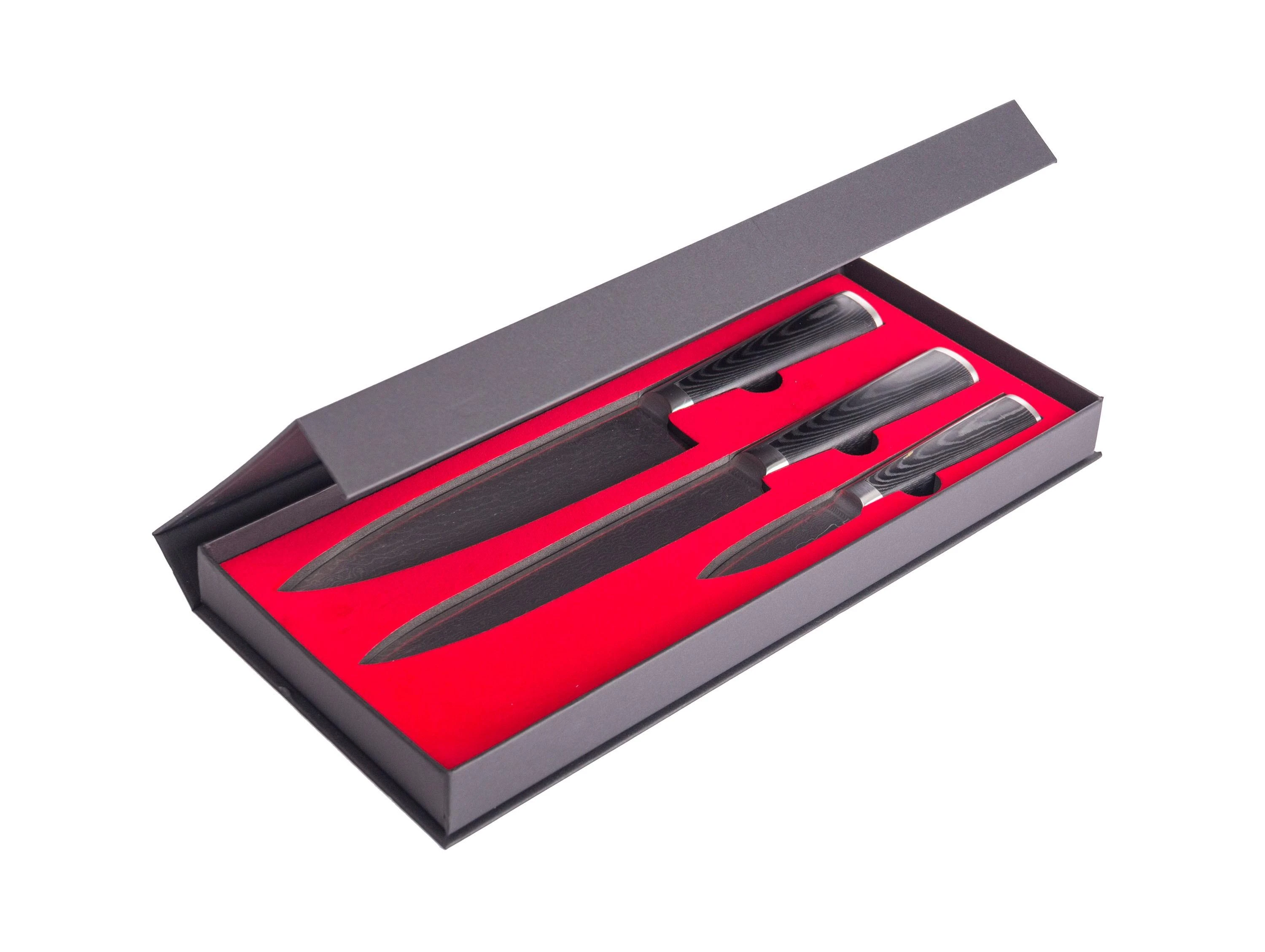 Peilių rinkinys G21 Damascus Premium 6002298 3 vnt. + galąstuvas