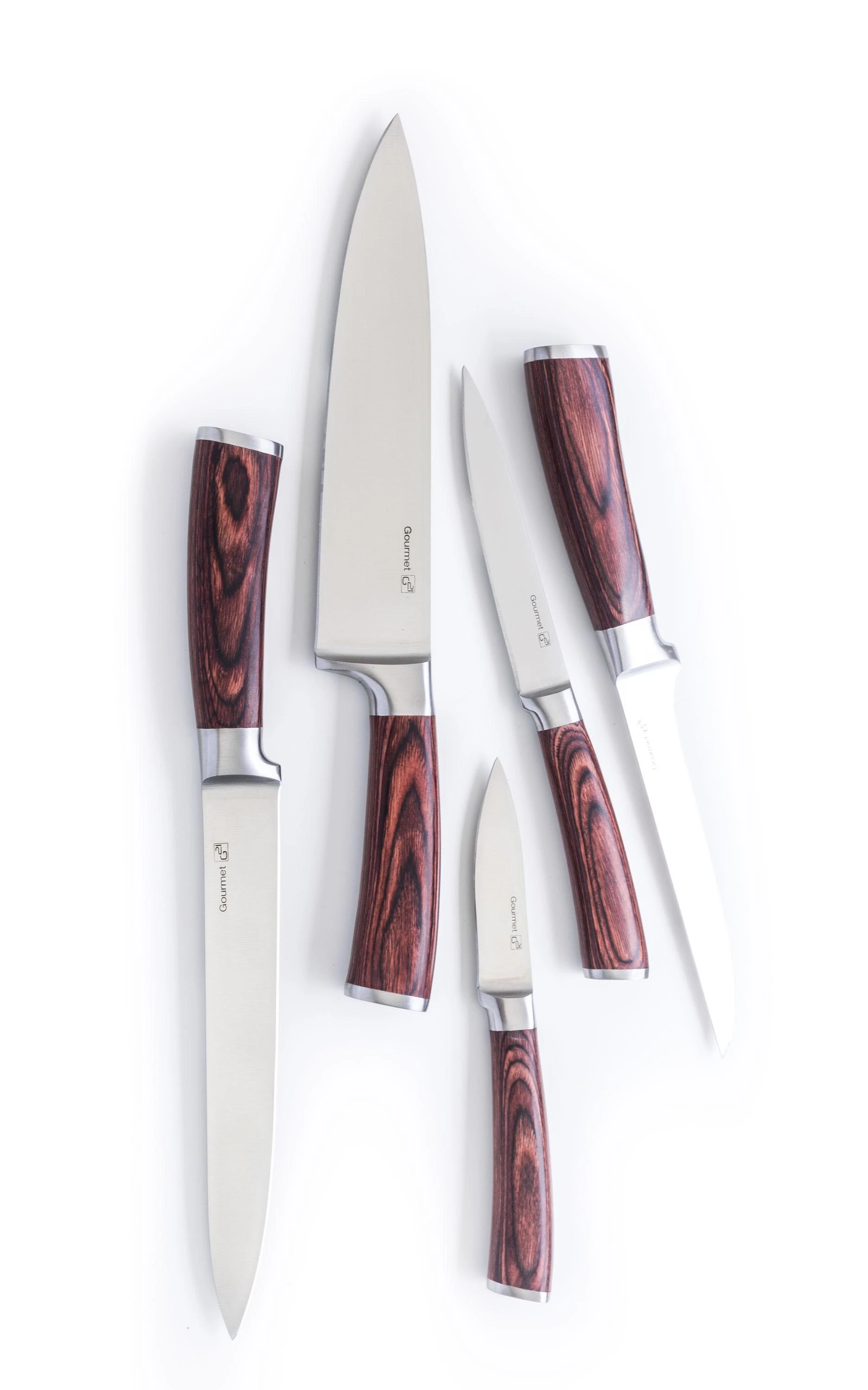 Peilių rinkinys G21 Gourmet Nature 5 vnt + bambuko dėklas 6002218