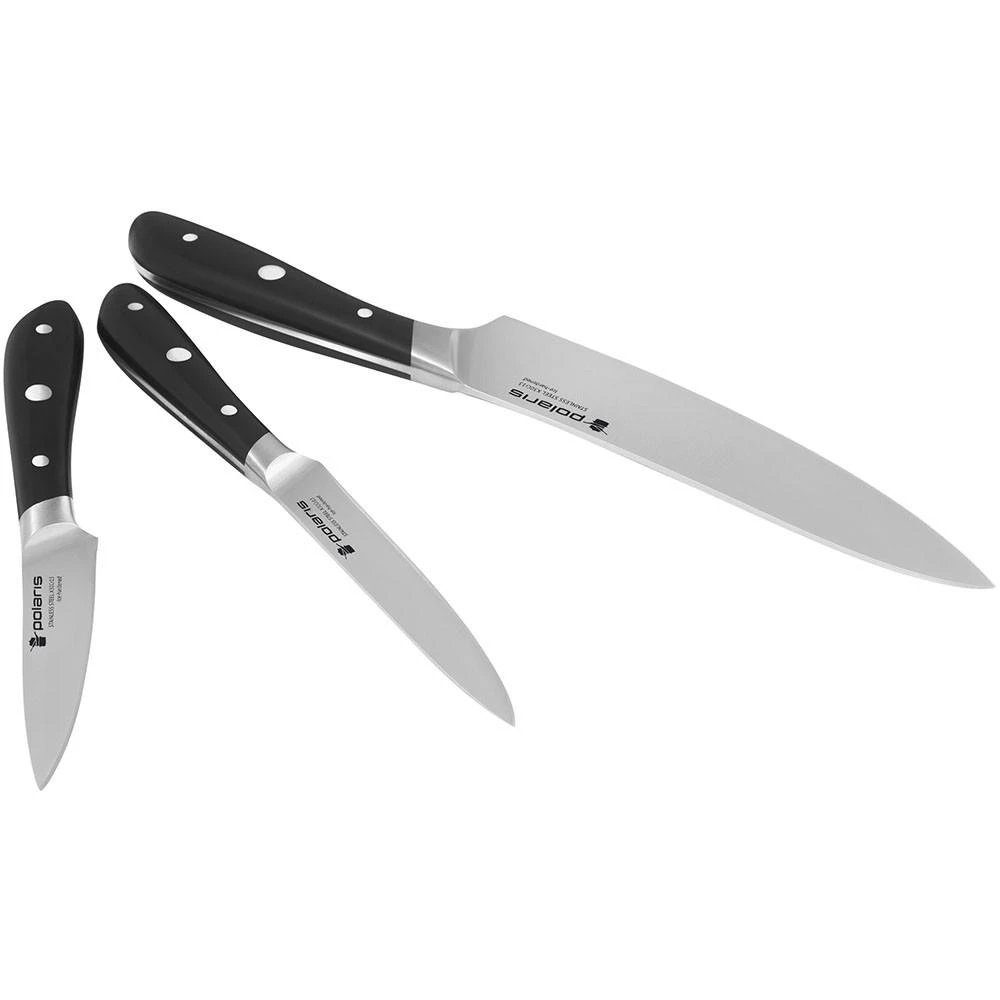 Peilių rinkinys Polaris Solid-3SS nerūdijantis plienas, 3 vnt