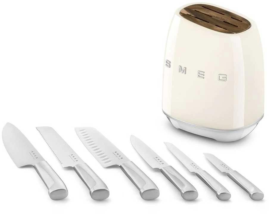 Peilių rinkinys su stovu SMEG KBSF02CR, 7 dalys