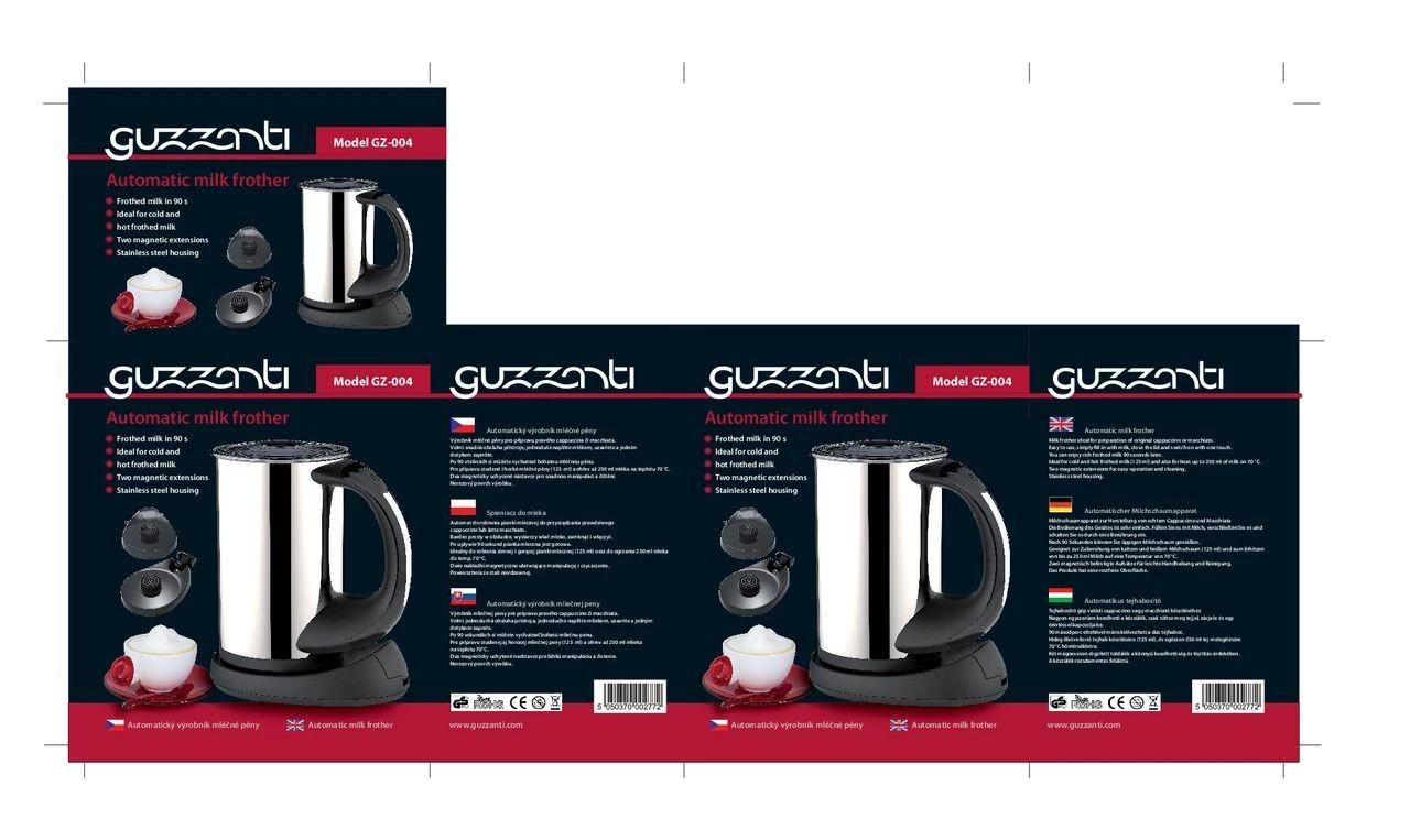 Pieno putų plaktuvas GUZZANTI GZ-004