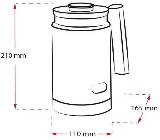 MELITTA juodas Cremio plaktuvas