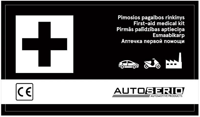 None Pirmosios pagalbos vaistinėlė LT M (nauja sudėtis)