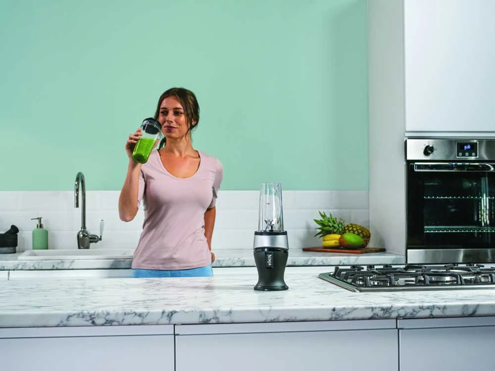 Ninja Kitchen Kokteilių plaktuvas QB3001EUS, Juodos / Sidabrinės spalvos