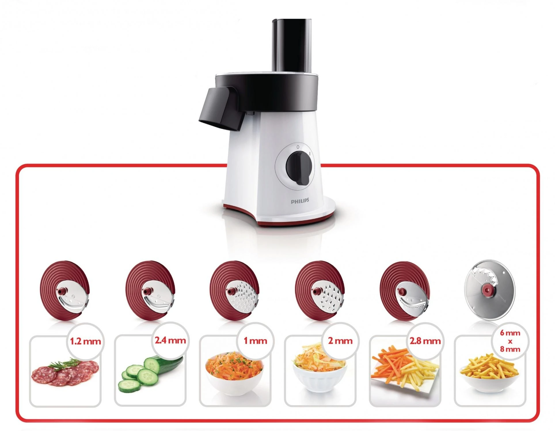 Daržovių pjaustyklė Philips Viva Collection HR1388/80