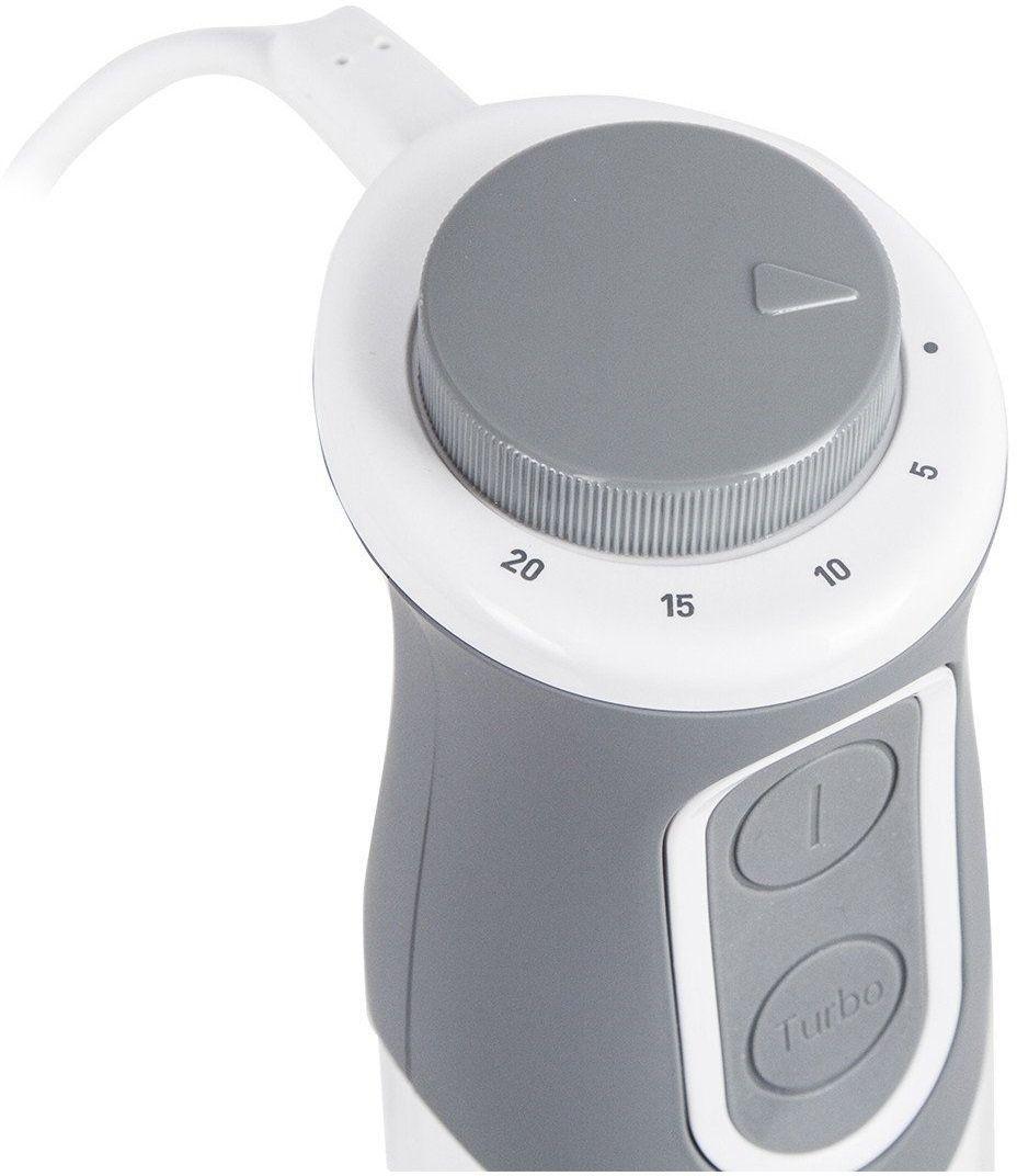 Plakiklis TEFAL | Maišytuvas | Optichef 3-in-1 HB643138 | Hand Maišytuvas | 800 W | Greičių skaičius 20 | Turbo mode | Chopper | Baltas/Pilkas