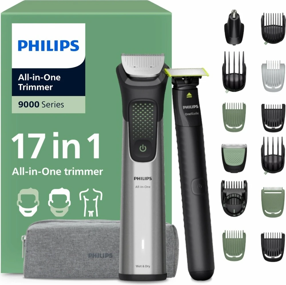 Philips MG9535/15 plaukų kirpimo mašinėlė Nerūdijančio plieno 27 ličio jonų (Li-ion)