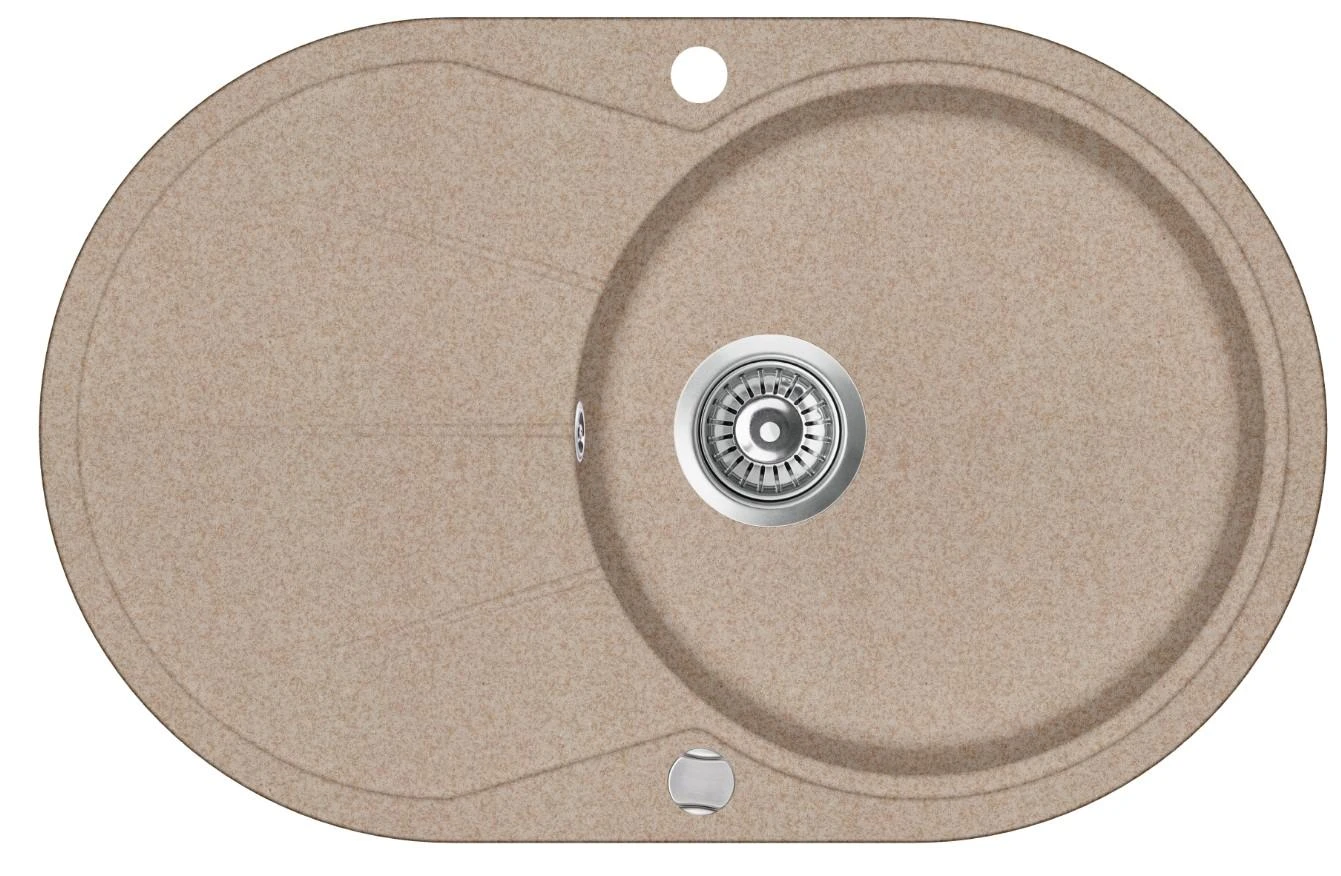 Plautuvė AQUASANITA CLARUS SR101AW 110 rusvai gelsvas -Sand, ekscentrinis ventilis