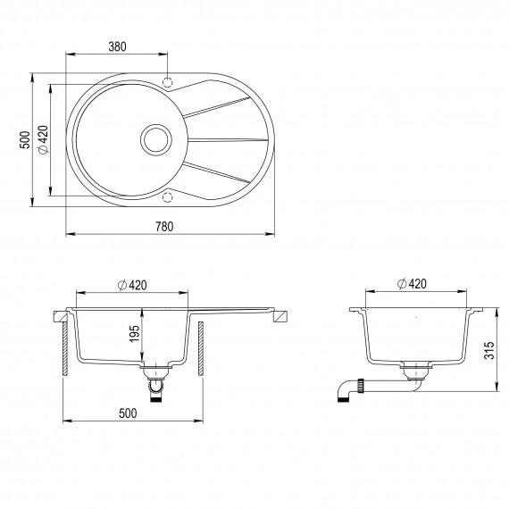 Plautuvė AquaSanita SR101-202AW
