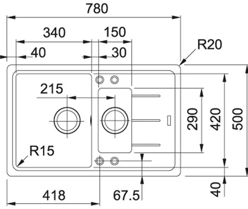 Plautuvė FRANKE Basis BFG 651-78 114.0301.369