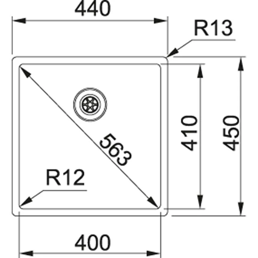 Plautuvė Franke BXX 210/110-40 127.0375.252