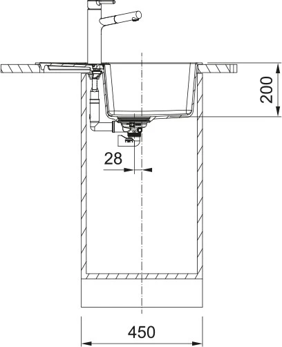 Plautuvė Franke Centro CNG 611-62, 114.0681.430 kašmyro