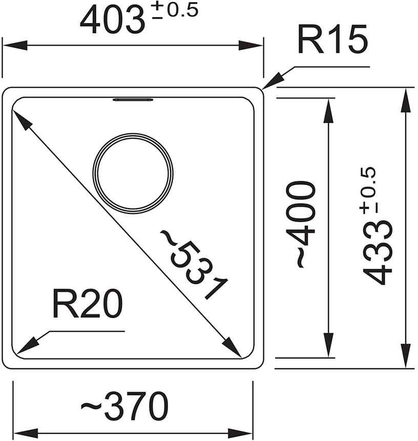 Plautuvė Franke MRG 210/110-37 balta 114.0658.194