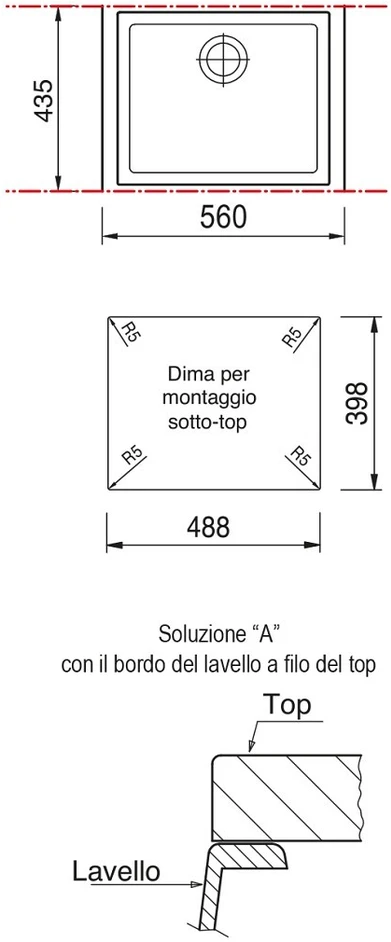 Plautuvė PLADOS ON5610ST-42 titano, su sifonu, ventiliu