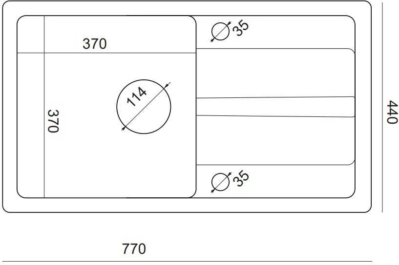 Plautuvė su maišytuvu Quadron GO MAX, TQ7744GMSZ, pilka