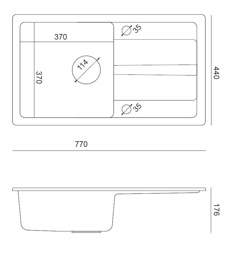 Plautuvės komplektas Quadron TQ7744RMCZ